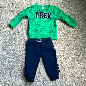 Carters Dinosaur Sweatsuit